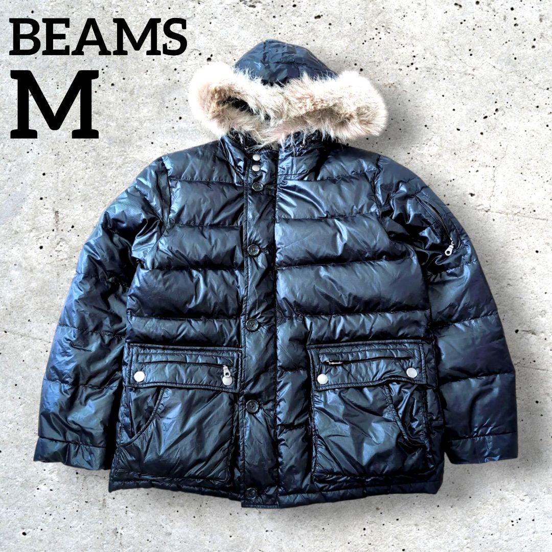 肉厚】00'S N2B y2k 短丈 ダウン90 ファー フード 光沢 黒 M - メルカリ