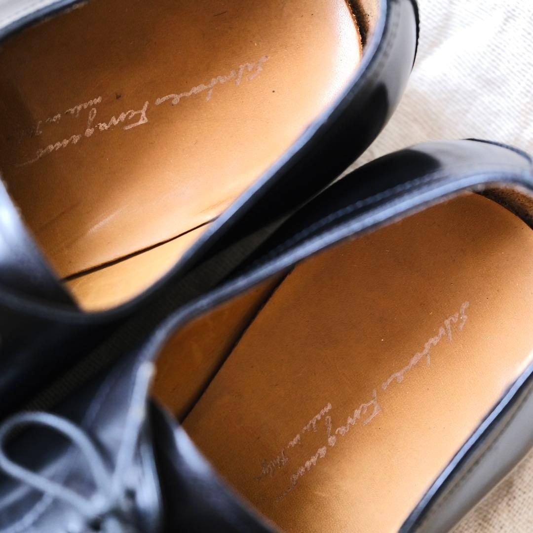 美品SalvatoreFerragamoストレートチップTRAMEZZA65EE - メルカリ