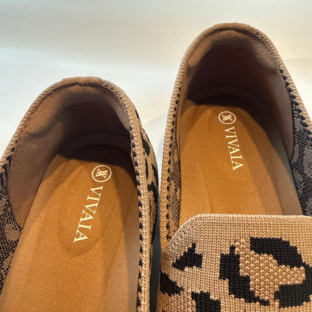 VIVAIA レオパード柄フラットシューズ 37.5 - メルカリ