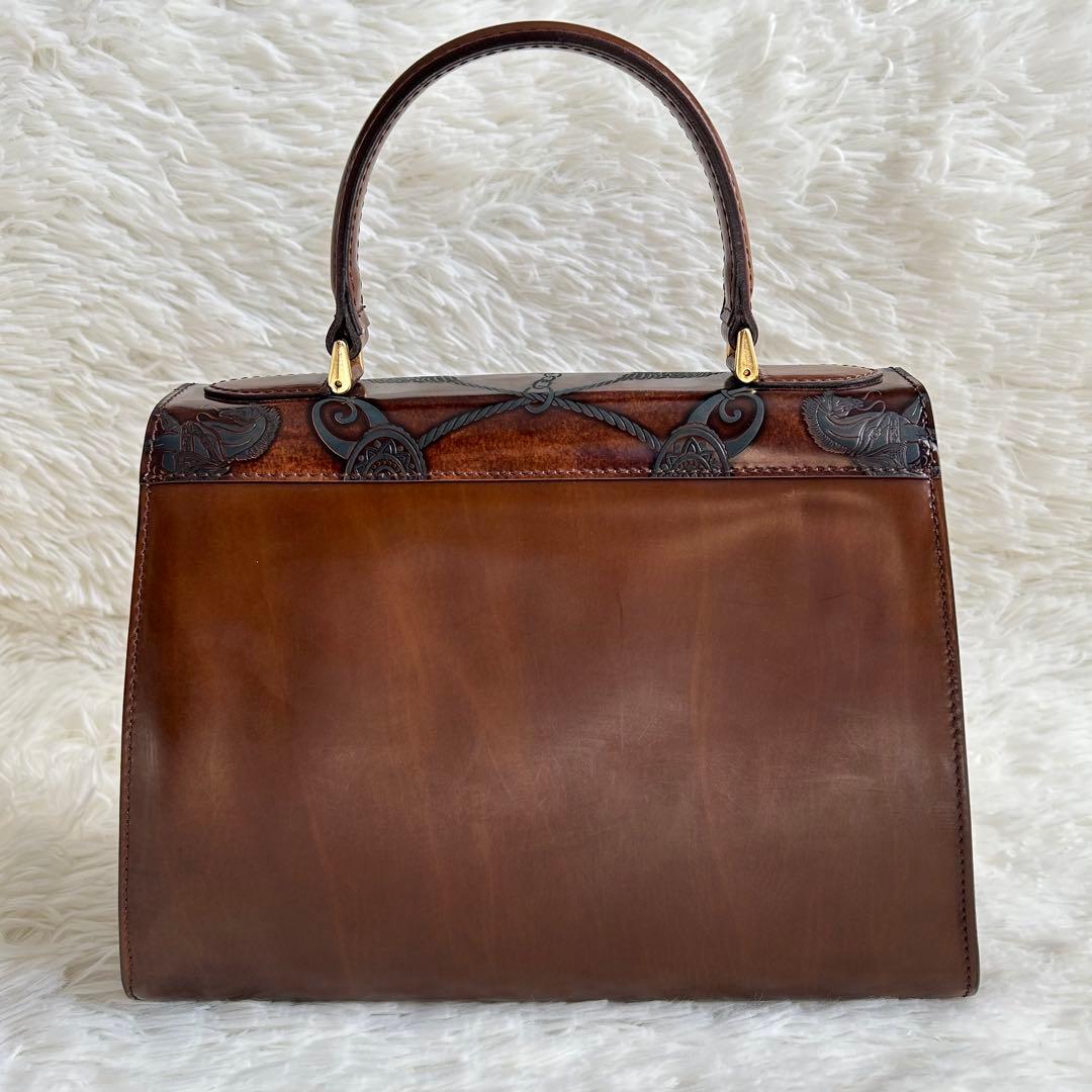 極美品】クリスチャンフローレンス ハンドバッグ 馬柄 斎藤飛鳥 高級