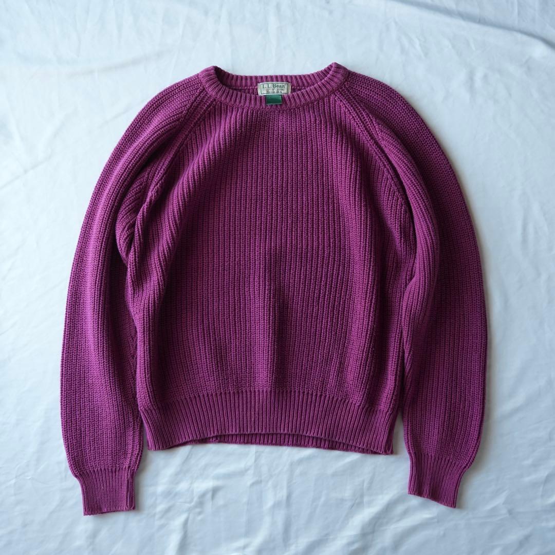 90s L.L.Bean エルエルビーン　コットンセーター　USA製　古着