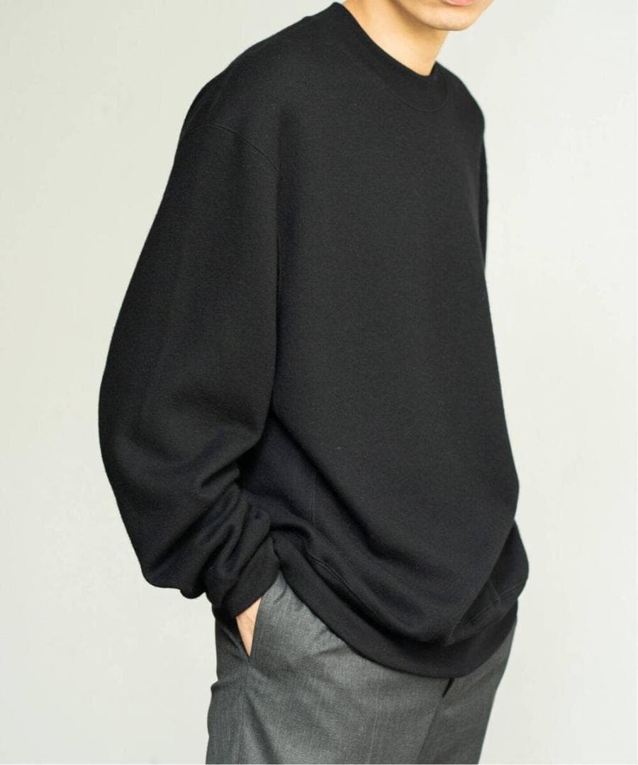 Cale カル 23AW スーパー120 エアーウール裏毛スウェットプルオーバー