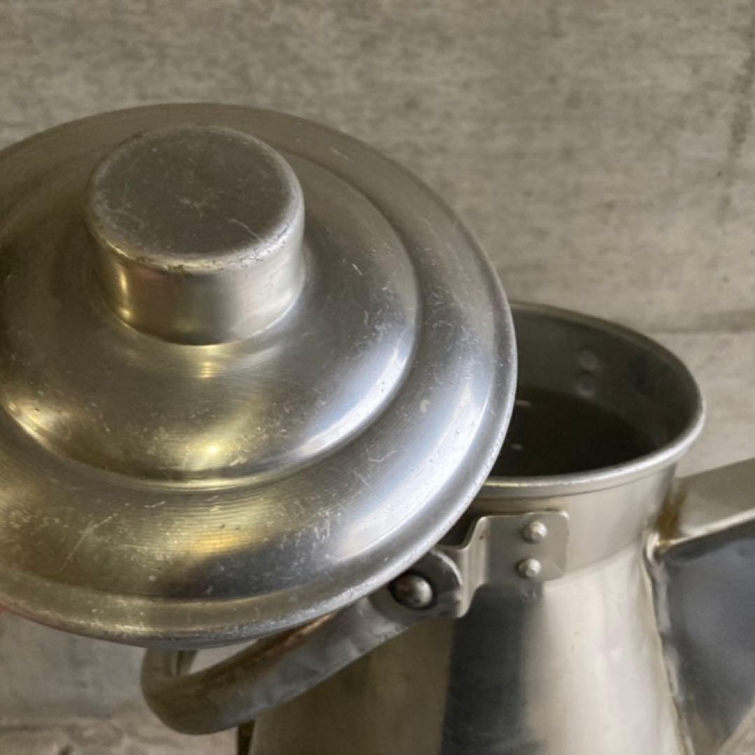 ミルクポット ケトル 学校 給食 容器 大型 アルミ 金属 レトロ