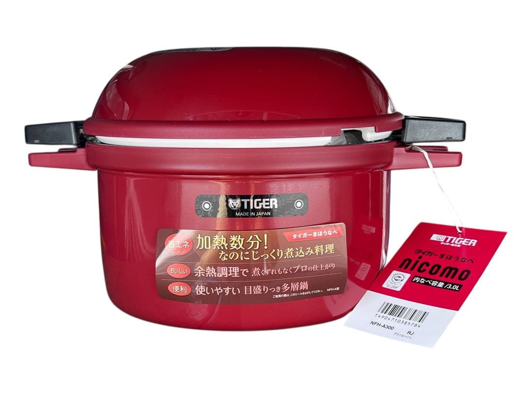 未使用品 タイガー まほうなべ nicomo 3L NFH-A300-RJ