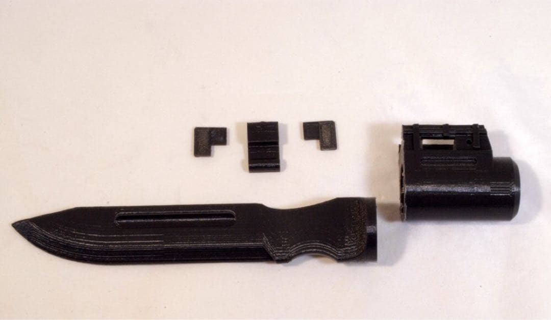 1個セット】ハンドガン用 銃剣 ヨルムンガンド風デザイン 組み立て