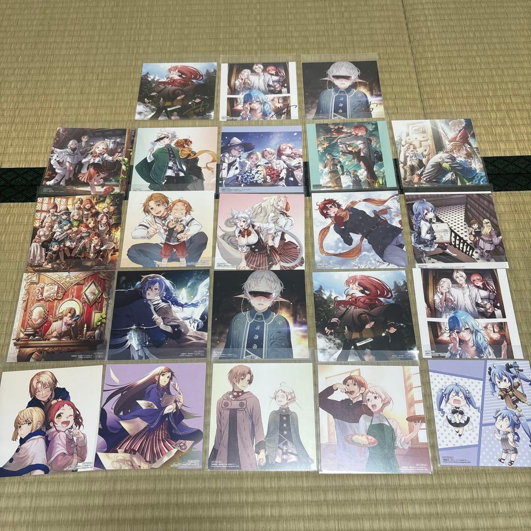 無職転生 アニメイト限定フェア 複製ミニ色紙 サイン色紙 23枚 アニメイト 無職転生 アニメ2期放送記念 ノベル＆コミックフェア 特典