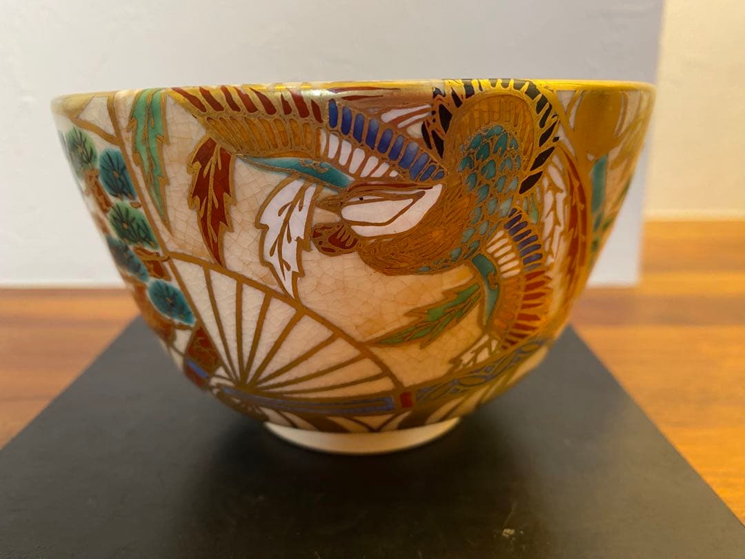 平安紫雲 京焼 色絵扇面流文 松竹梅 金彩 橋本紫雲 紫雲 - メルカリ