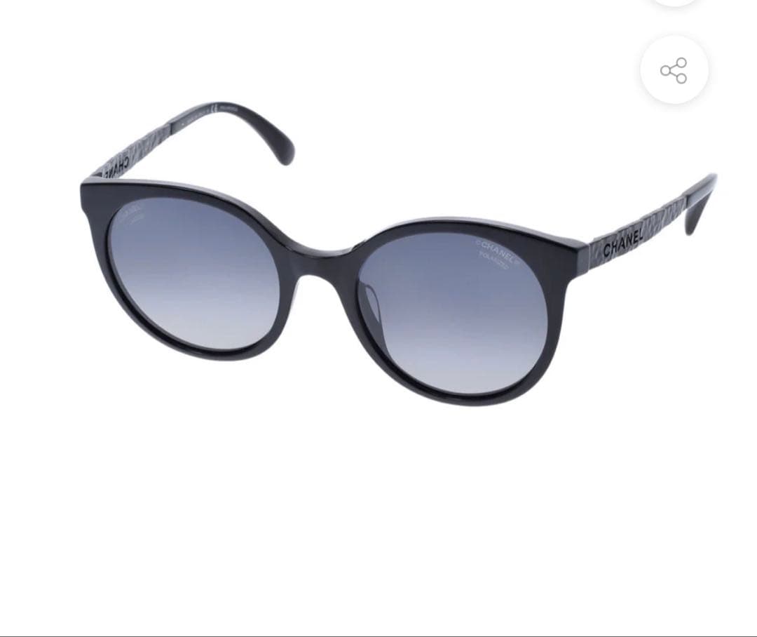 CHANEL サイドロゴブラックサングラス　5440-A/c.888/S8 シャネルサイドロゴ 黒 ユニセックス サングラス 5440-A/c.888/S8