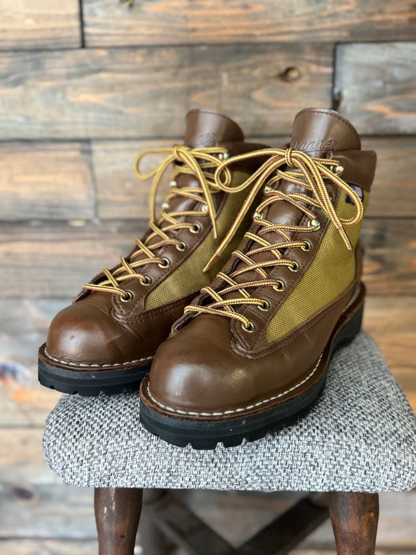 【美品 箱付き25cm】DANNER Danner Light 7EE 革のダイヤモンド」シェルコードバンを贅沢に使用した 最高級のDANNER