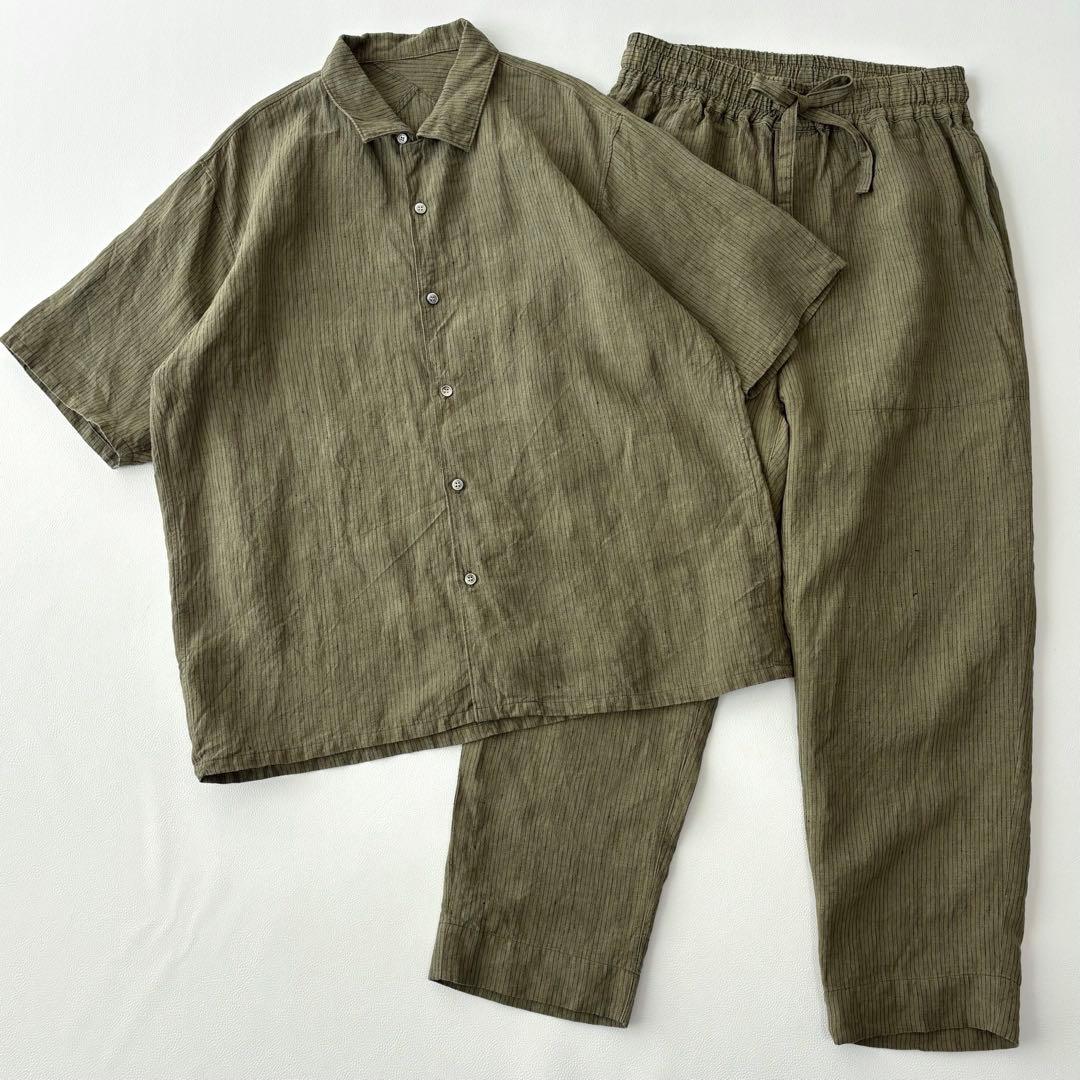 中川政七商店 リネンセットアップ シャツ パンツ 一着」中川政七商店のメンズライン｜工芸・暮らし・贈りもの｜中川政七