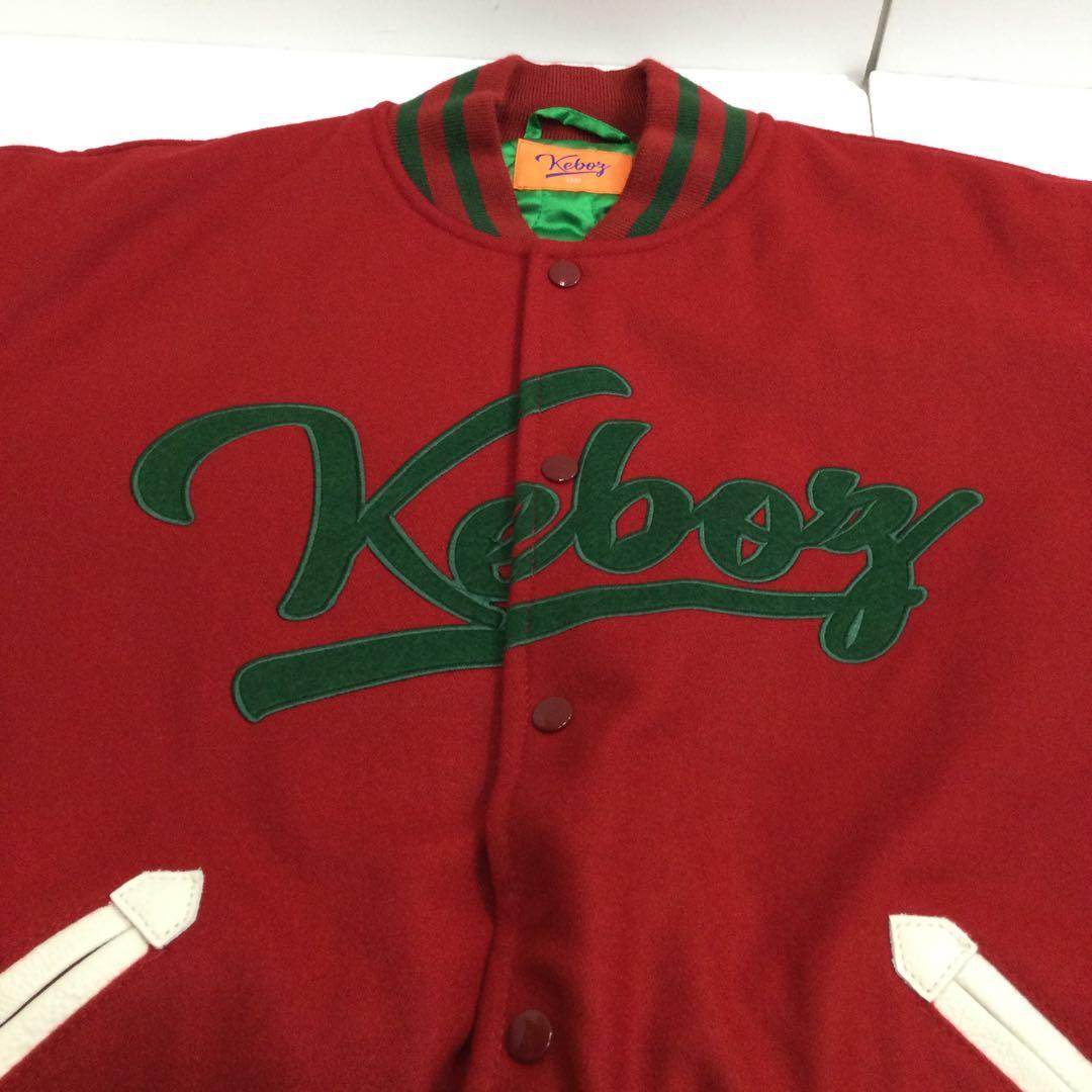 Keboz メルトン&レザーバーシティジャケット 68251112N02S - メルカリ