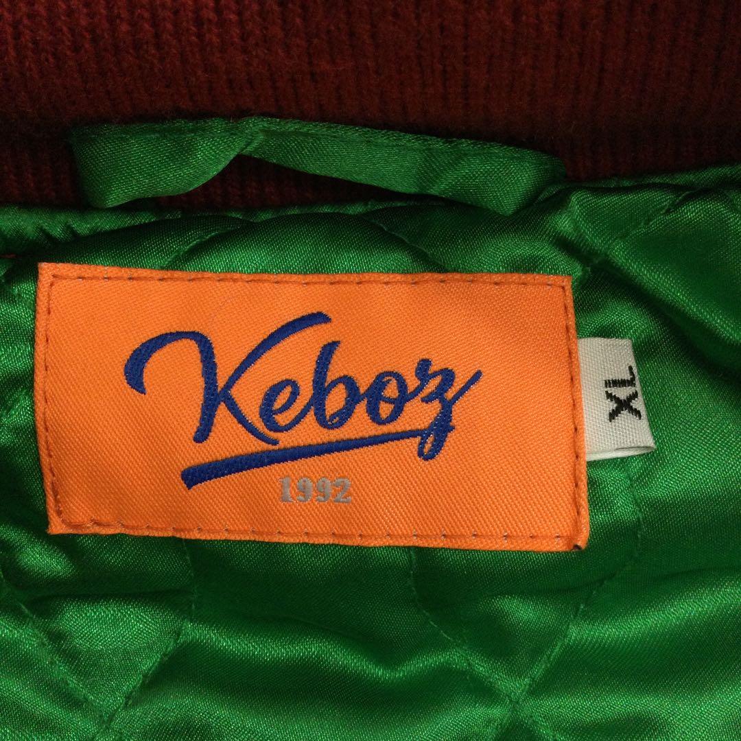 Keboz メルトン&レザーバーシティジャケット 68251112N02S - メルカリ