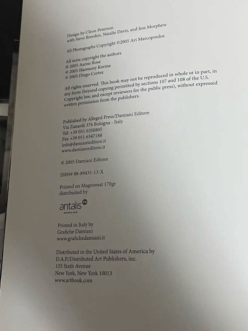 Ari Marcopoulos 写真集「OUT & ABOUT」 スケボー - メルカリ