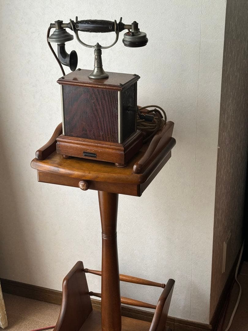 デルビル磁石式甲号卓上電話機 1897年 アンティーク オブジェ 室内飾り