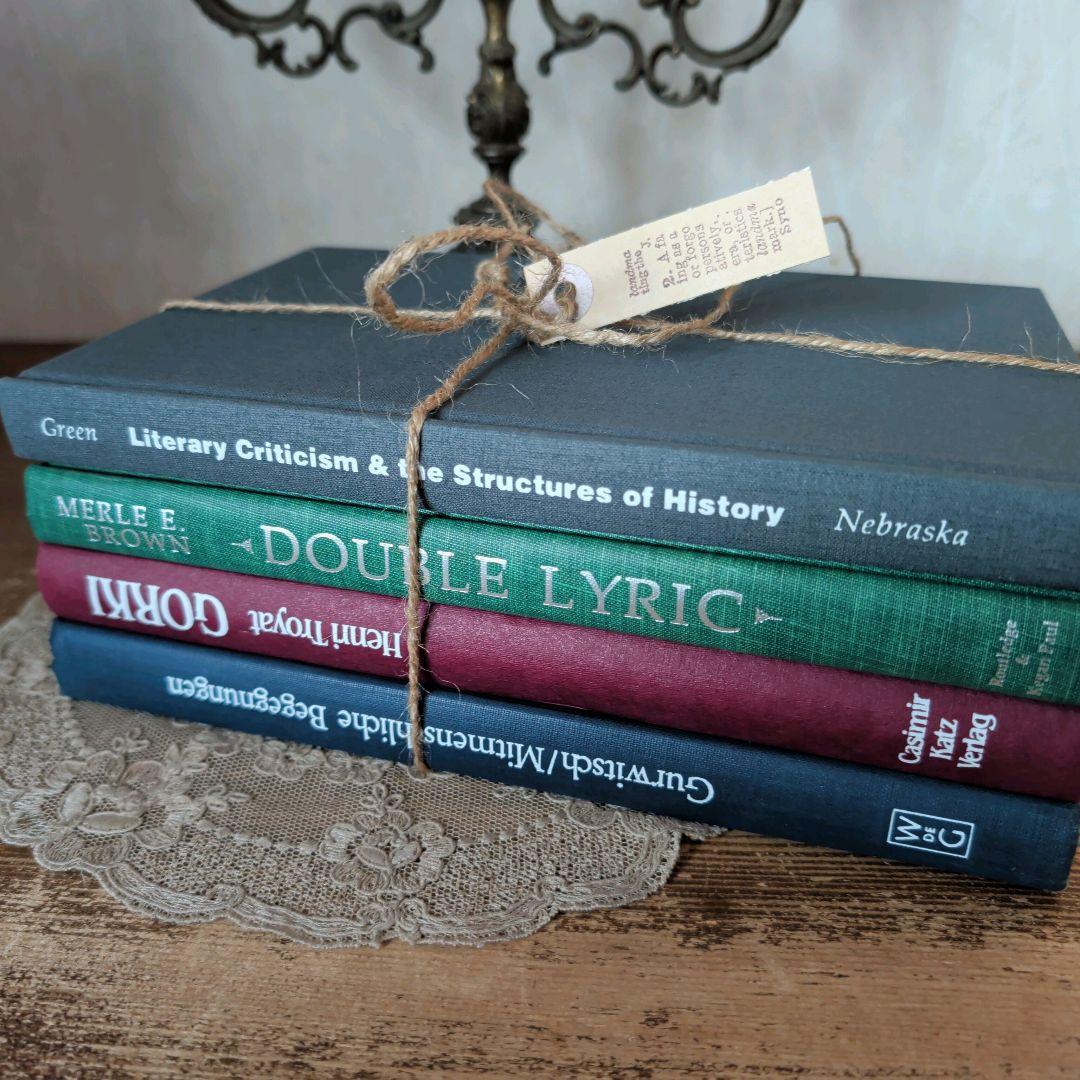 B993 お洒落な組み合わせ ヴィンテージ 洋書 ディスプレイ インテリア