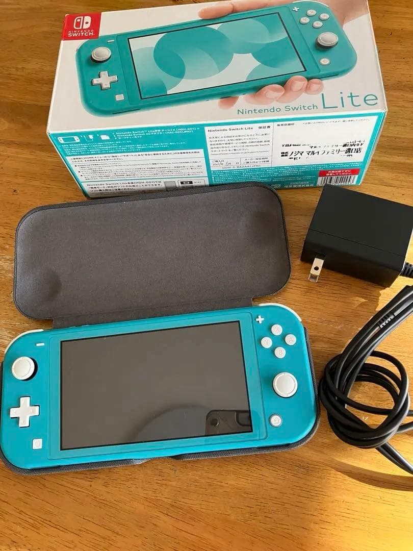 Nintendo Switch light ターコイズケース　説明文お読み下さい Amazon.co.jp: Nintendo Switch Lite ターコイズ : ゲーム
