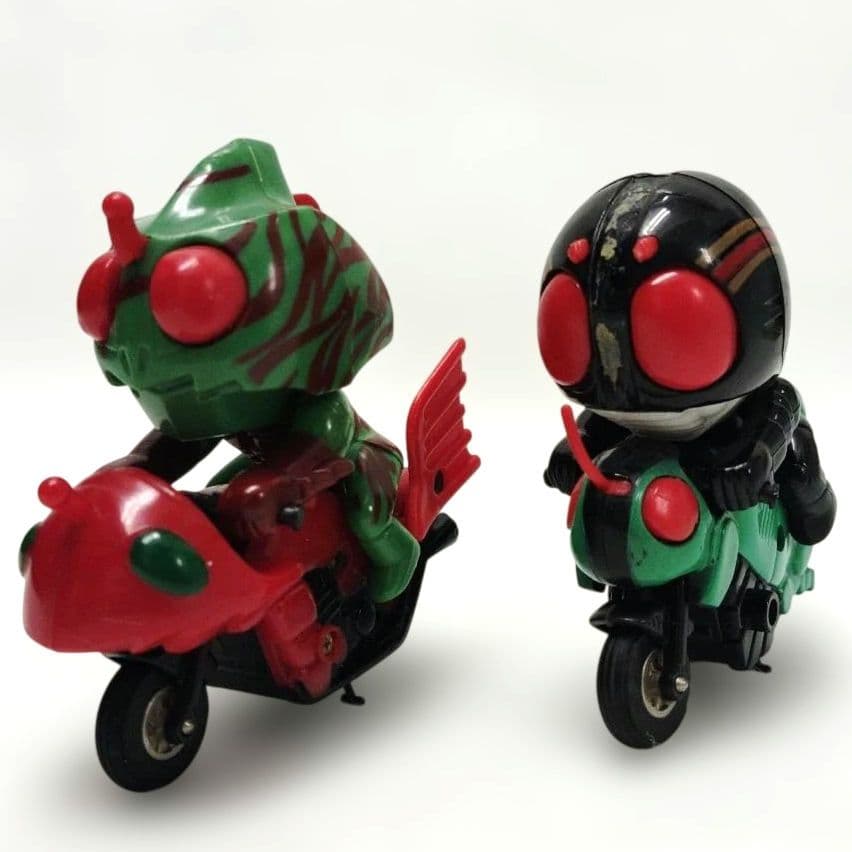 T】バンダイ 仮面ライダー倶楽部 カッとびライダー キーホルダー 2点