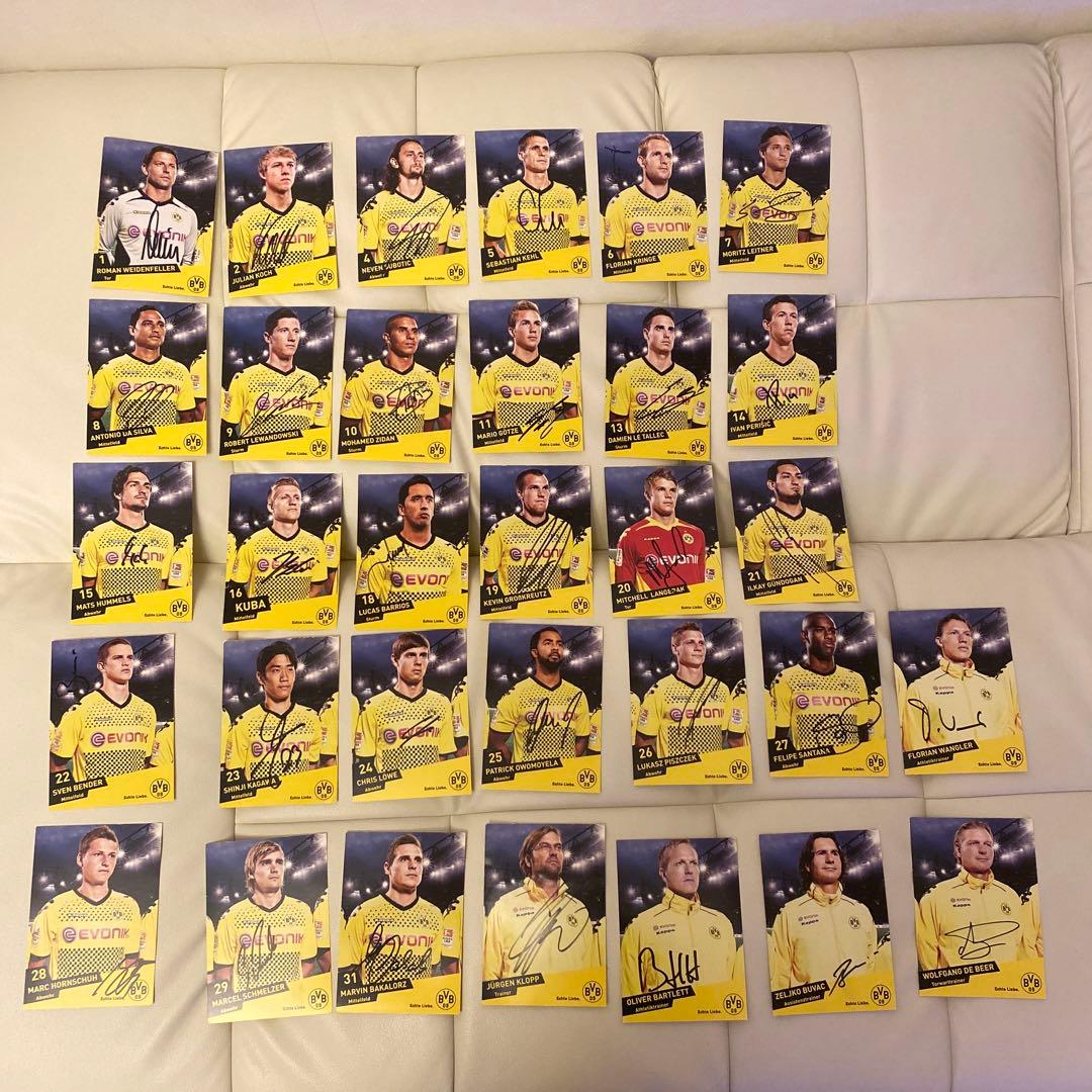 直筆】サッカー ドルトムント 直筆サインカード 32枚セット - メルカリ