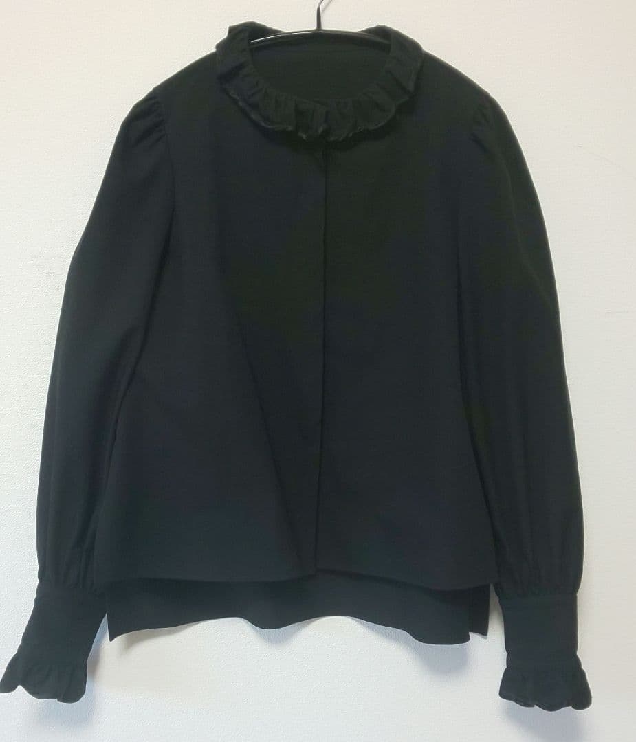 ロージーモンスター ルミエールブラウス フリルカラー ブラック FREE