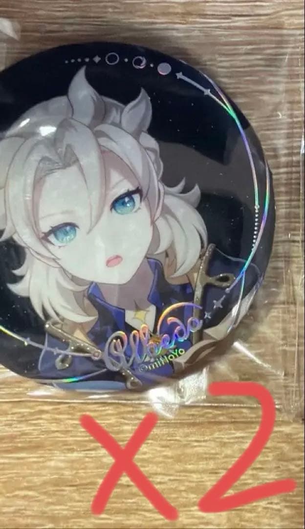 原神 アルベド 缶バッジ 月夜の叙事詩シリーズ 公式正規品 - メルカリ