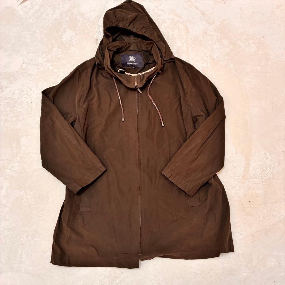 バーバリーロンドン モッズコート サイズ13 ダークブラウン レディース