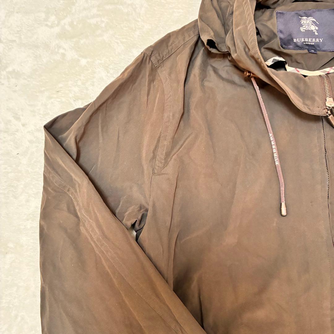 バーバリーロンドン モッズコート サイズ13 ダークブラウン レディース