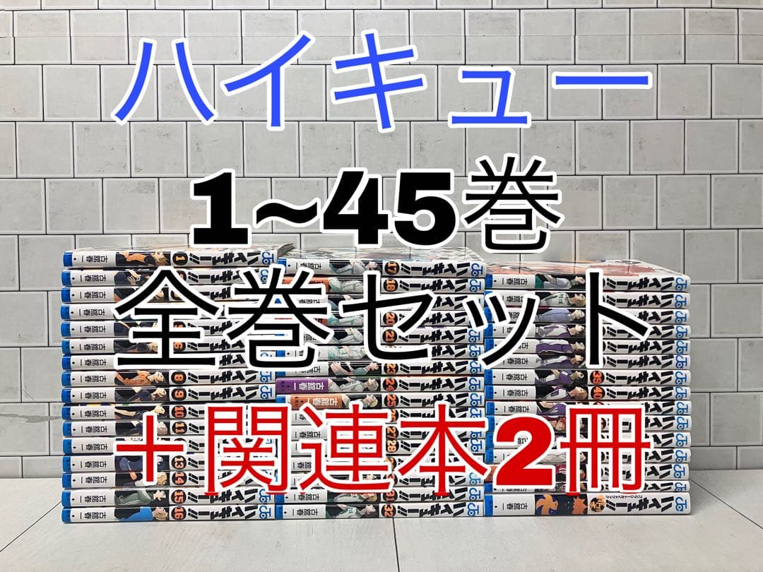 ハイキュー 1~45巻 全巻セット ＋関連本2冊 ハイキュー 全巻 - メルカリ
