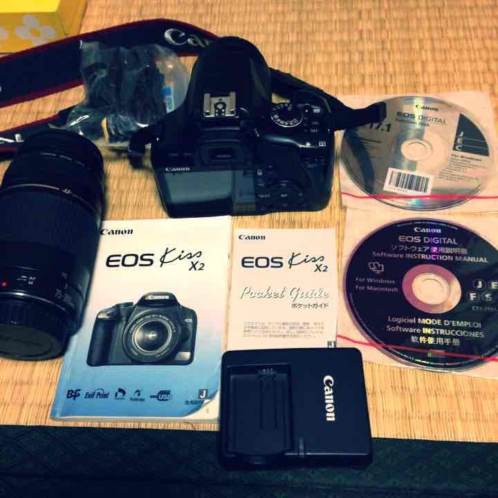 お値下げ! Canon EOS kiss X2 カメラ Amazon.co.jp: Canon Digital SLR Camera EOS Kiss X2 Body KISSX2