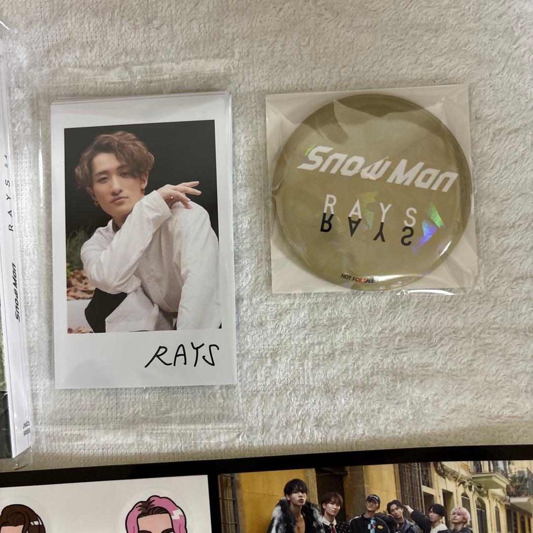 SnowMan RAYS アルバム 3形態+特典付き - メルカリ