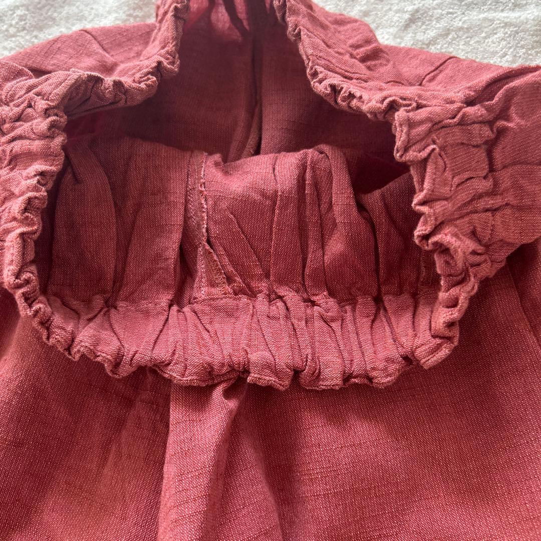 ヤンマ産業 会津木綿 ガウチョ ワイドパンツ キュロット ピンク