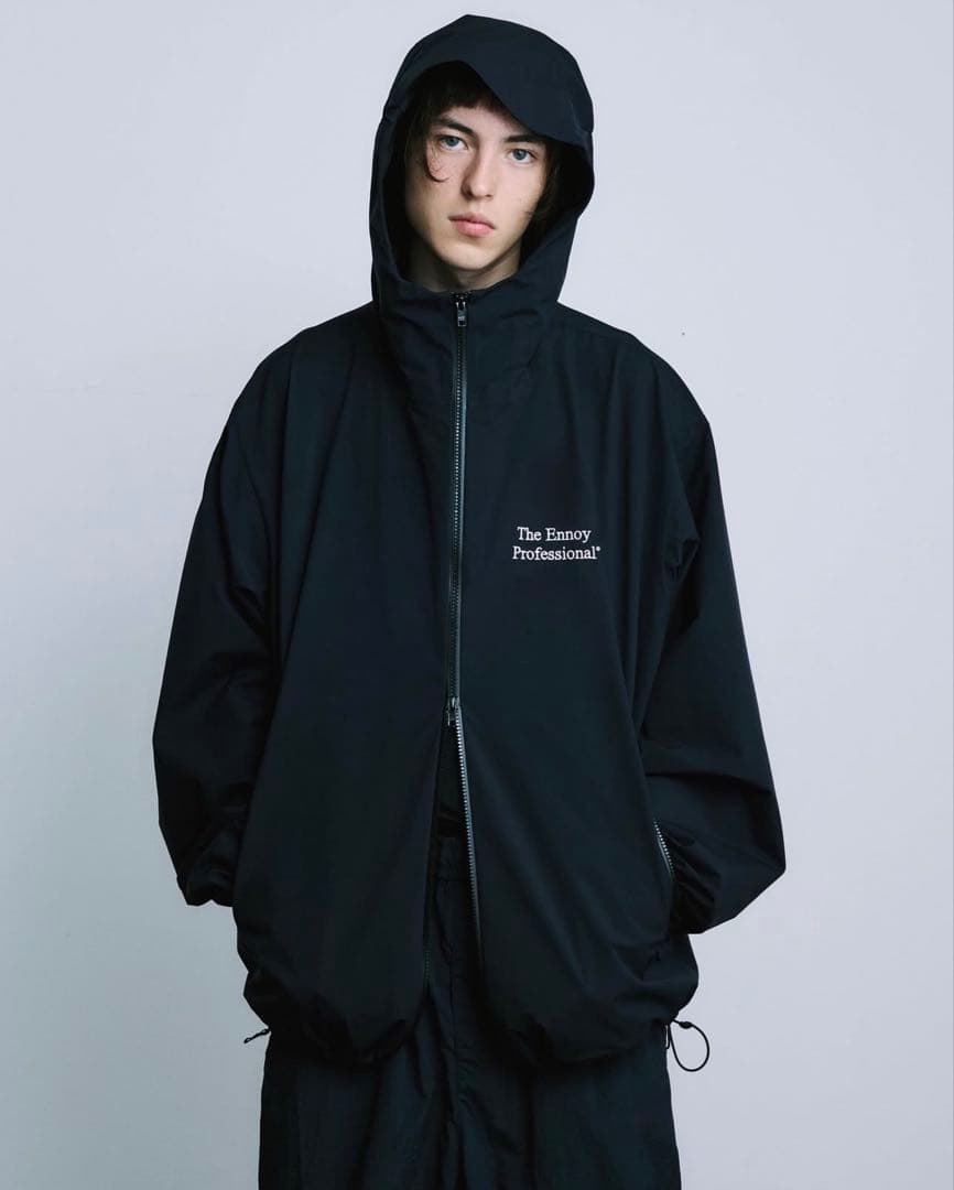 エンノイ・3LAYER SHELL HOODIE（黒Lサイズ） - メルカリ