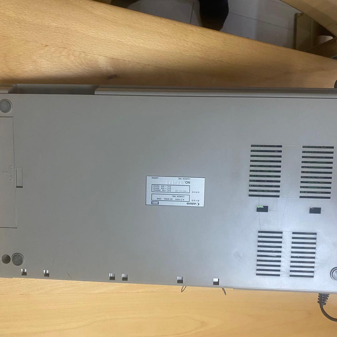 レア希少】MSX Canon V10 コンピューター(起動確認済/解説書付属