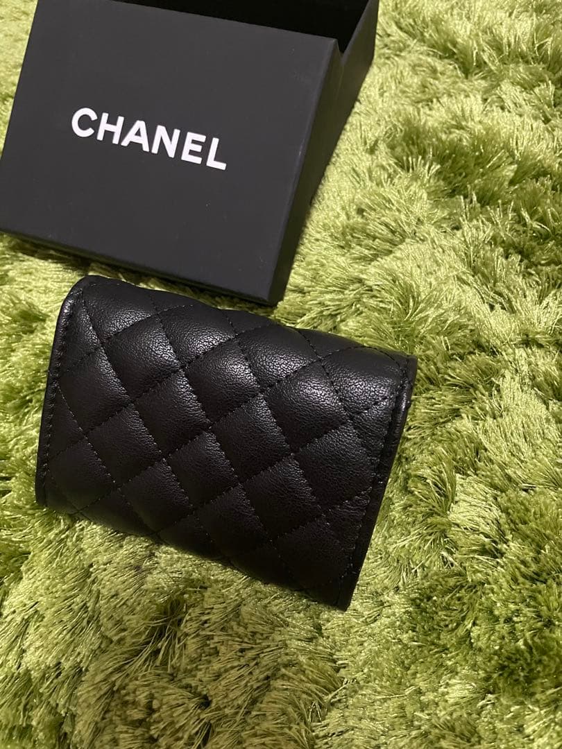 CHANEL ブラックレザー 名刺入れ - メルカリ