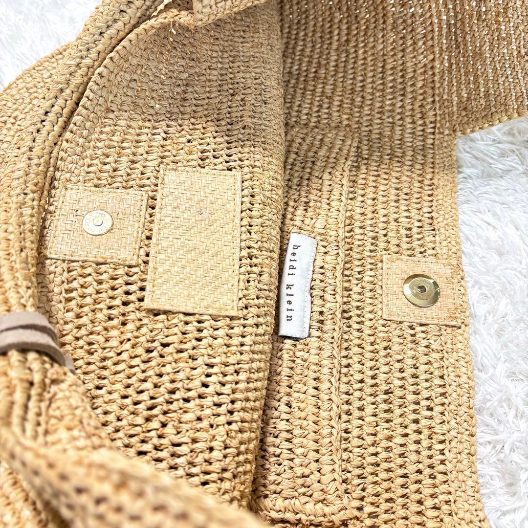 新品未使用品♪ HEIDI KLEIN ラフィアバッグ カゴバッグ フリンジ付き