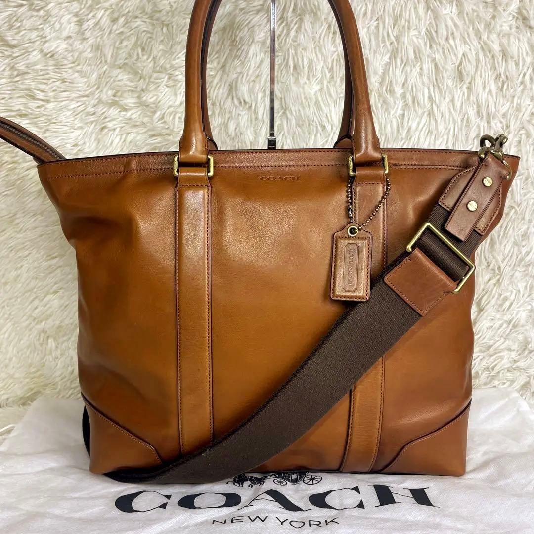 COACH ブリーカー レガシー ビジネス トートバッグ 2WAY肩掛けA4美品