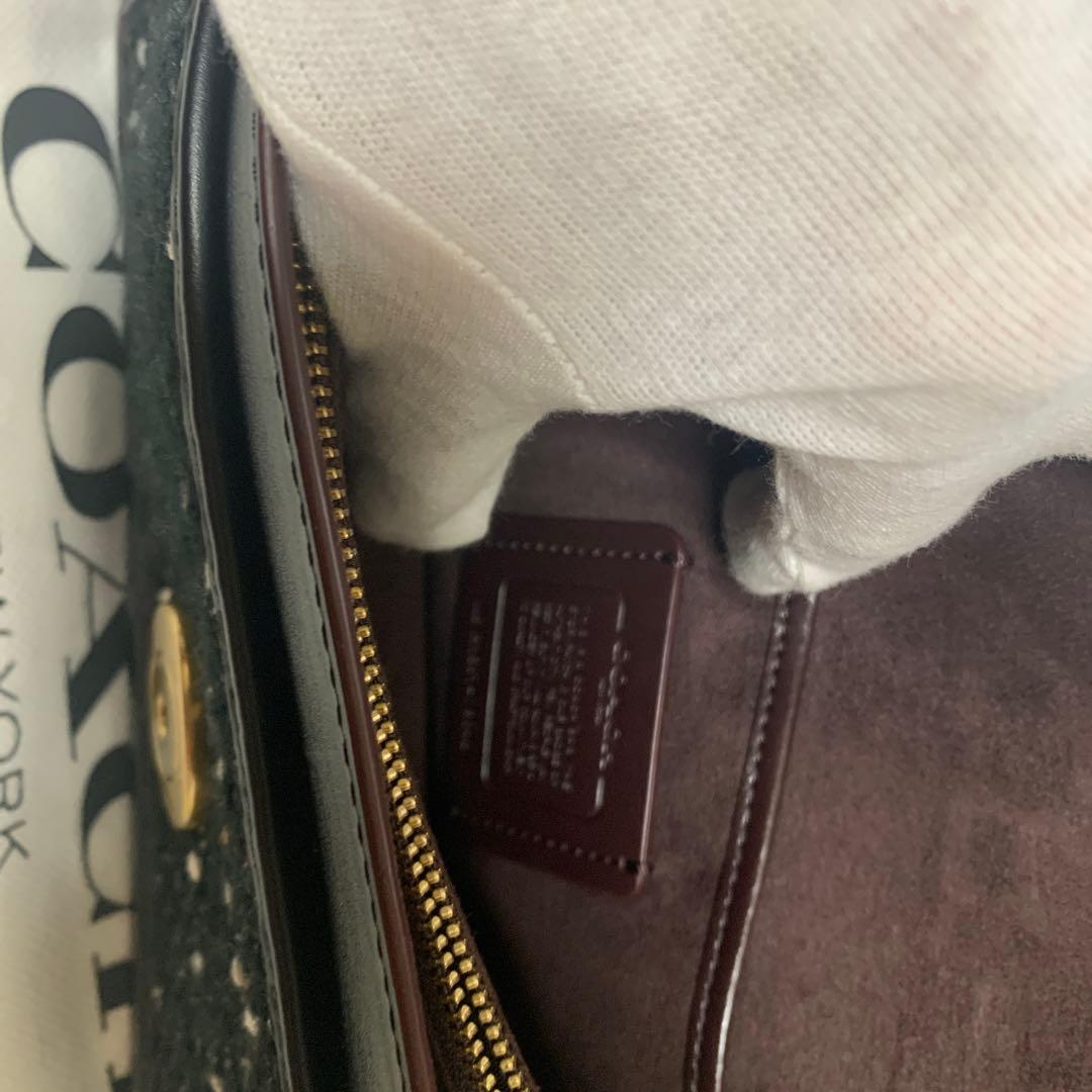 Flower様専用 美品コーチ タビーレザーツイード2wayショルダーバッグ