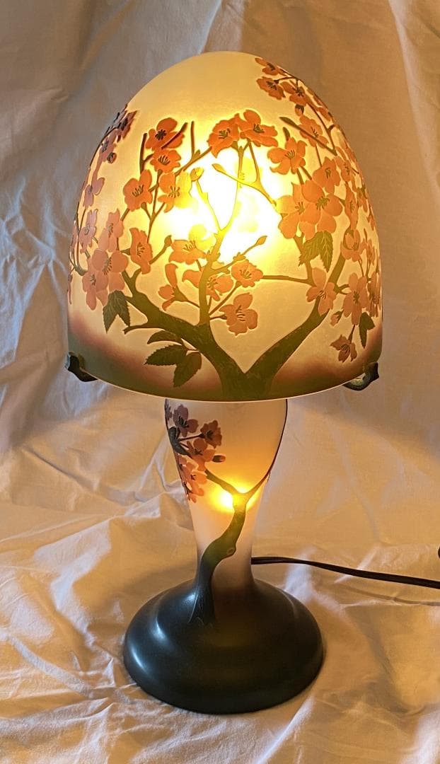 エミールガレ　レプリカ　Emile Galle 風　卓上照明　ナイトスタンド 楽天市場】レプリカ エミール ガレ（デスクライト・テーブルランプ