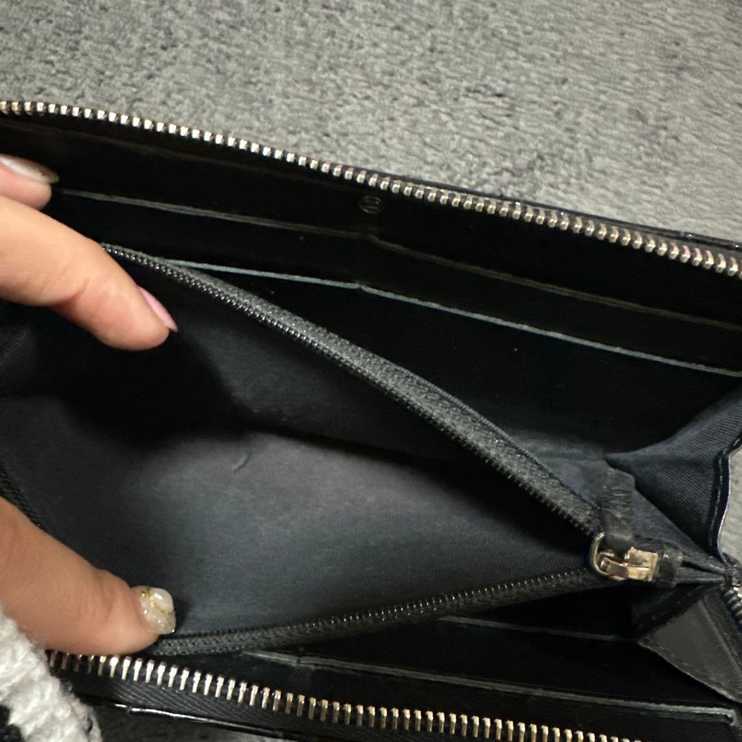 CHANEL ブラック キルティング 長財布 ノベルティ 写真追加可能です