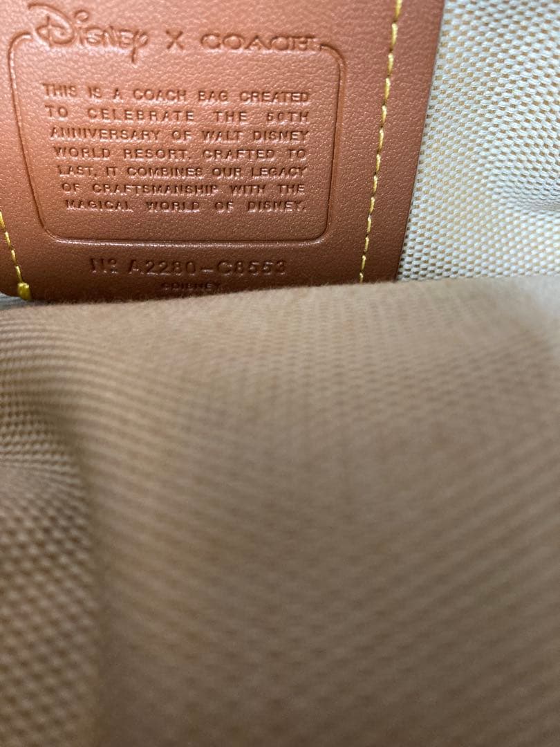 ご予約品【DISNEY×COACH】ディズニー50周年 ショルダーバッグ - メルカリ