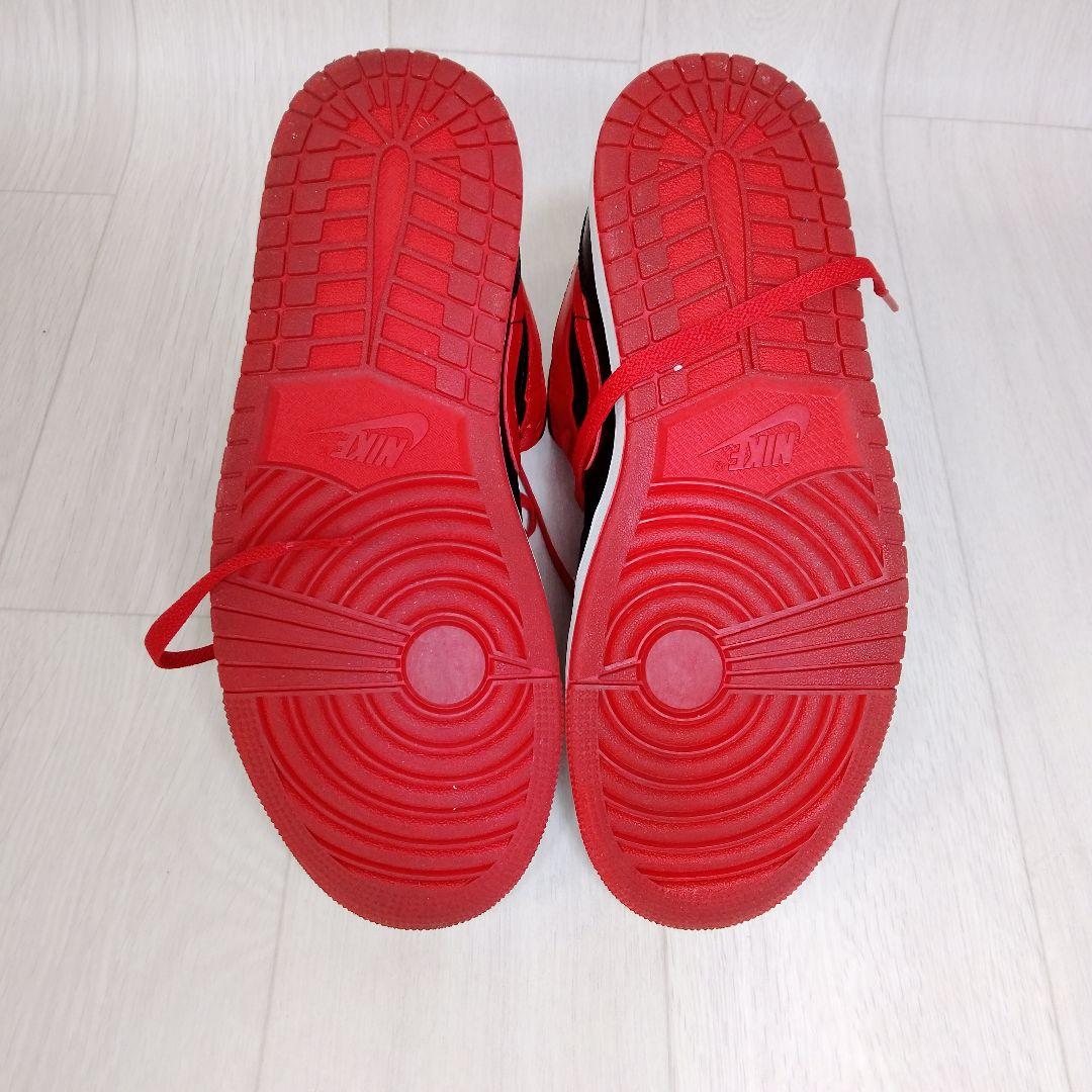 g*n様 ​ナイキ エアジョーダン1 ミッド ブレッド トゥ 26.5cm 赤