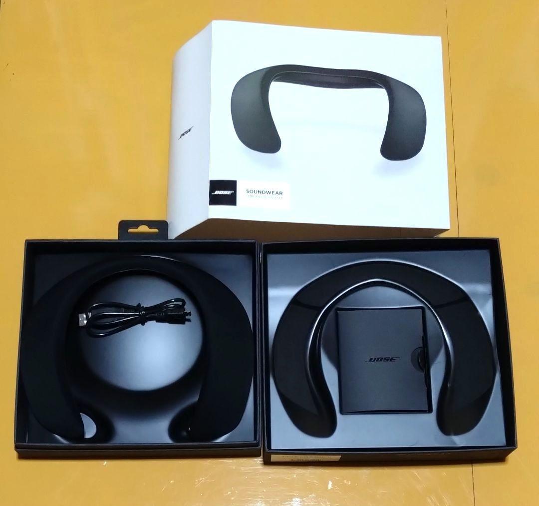 Bose SOUNDWEAR ネックスピーカー ブラック - メルカリ