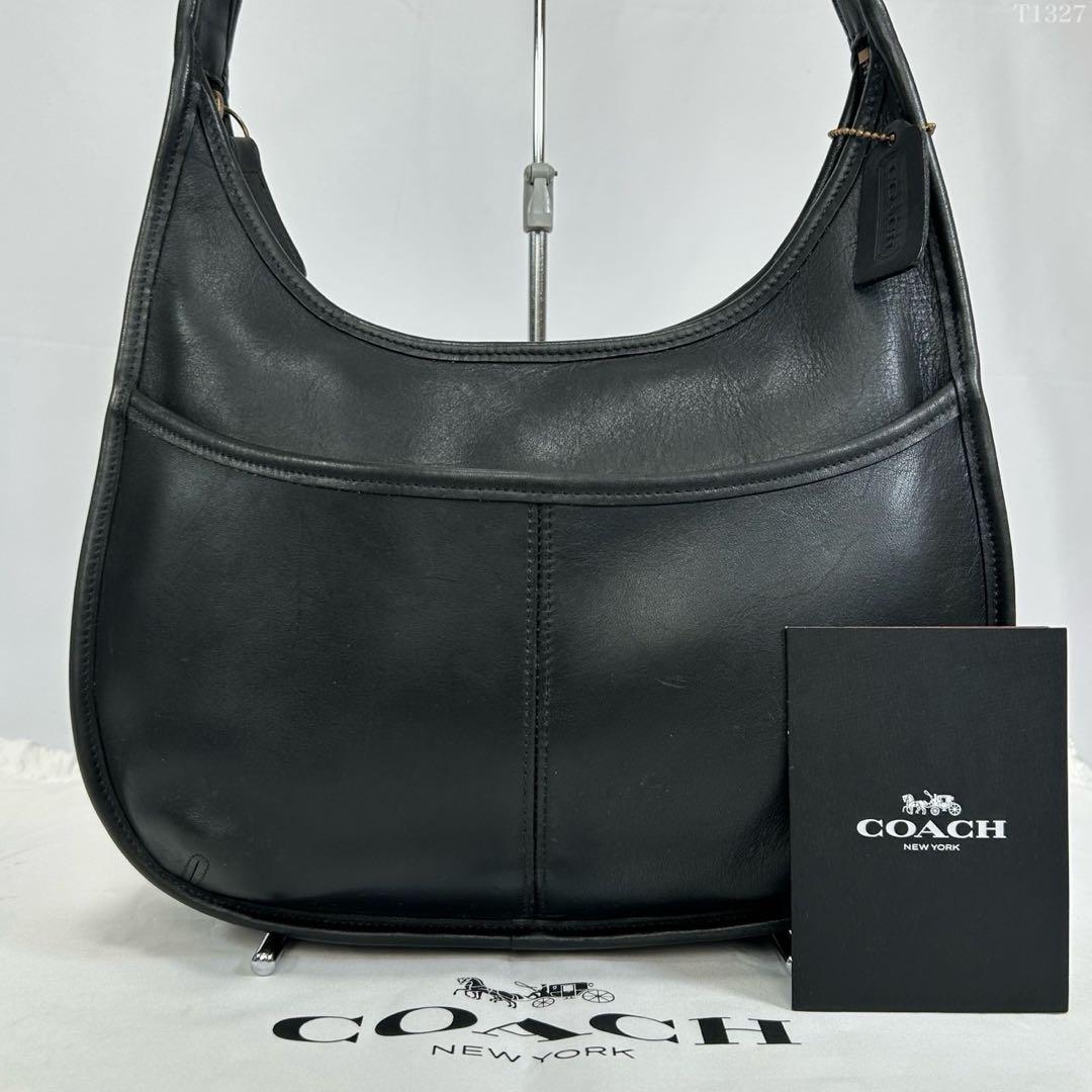 【極美品】オールドコーチ 9033 エルゴ ワンハンドバッグ レザー 肩掛け 黒 COACH コーチ エルゴ ワンショルダーバッグ ハンドバッグ オールド