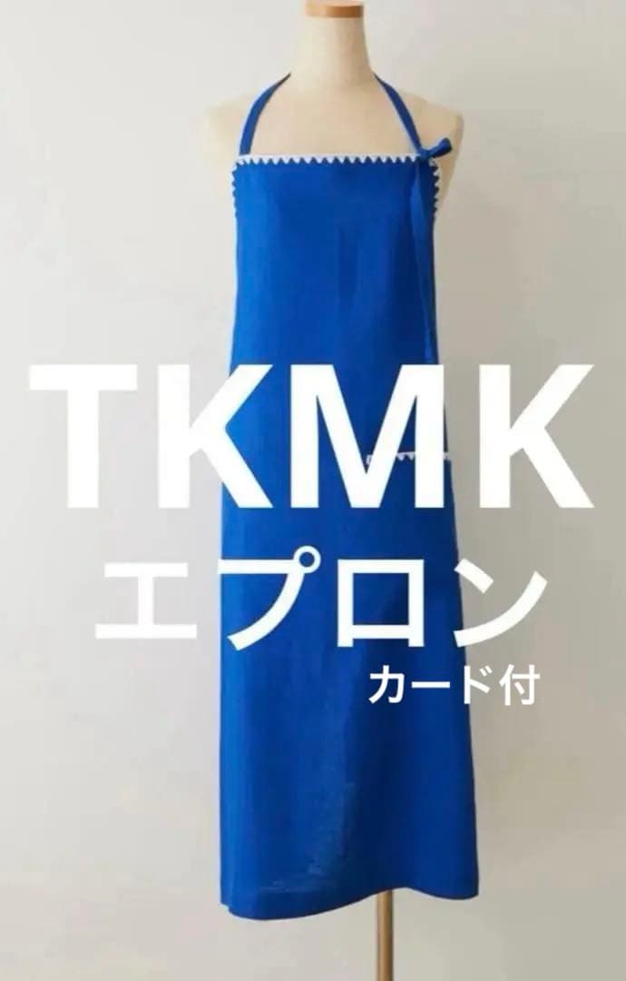 新品】【新作】⭐️エプロン⭐️タキマキ⭐️TAKIMAKI ブルー クロス付