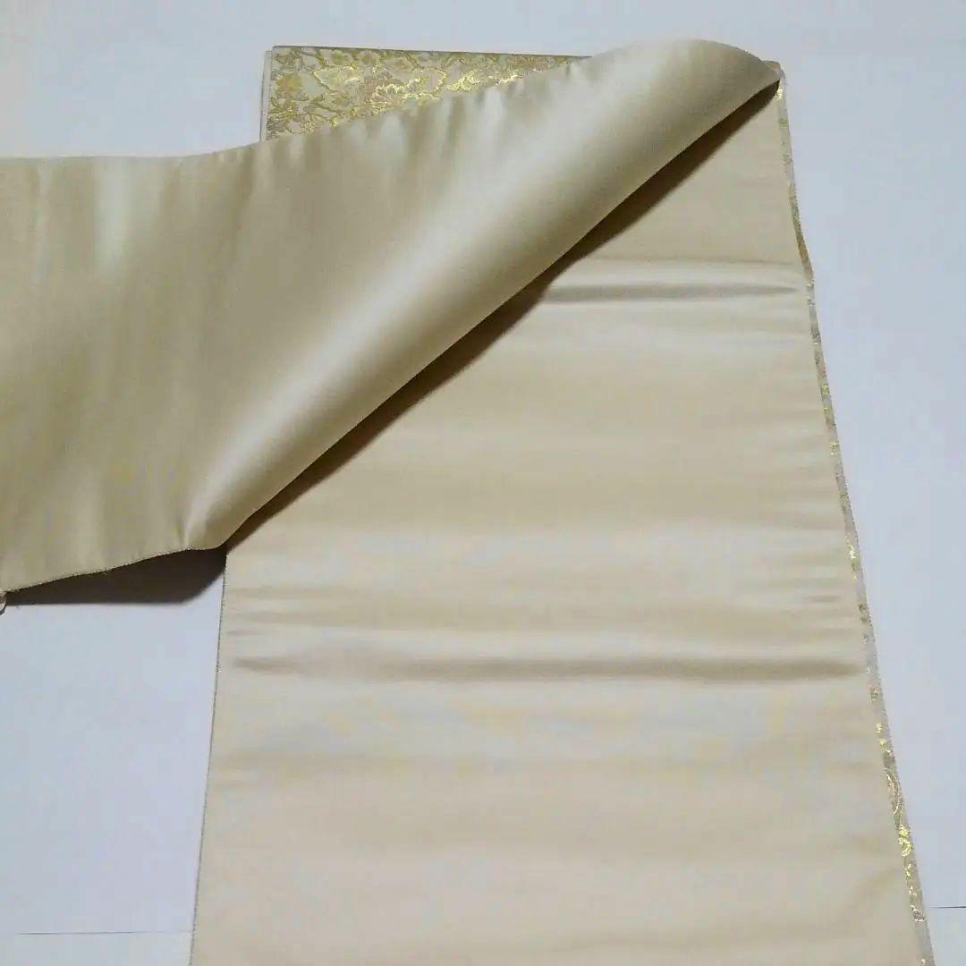 No.764 袋帯 箔屋清兵衛西陣織 草木染 六通正絹 着物 未仕立 新品未