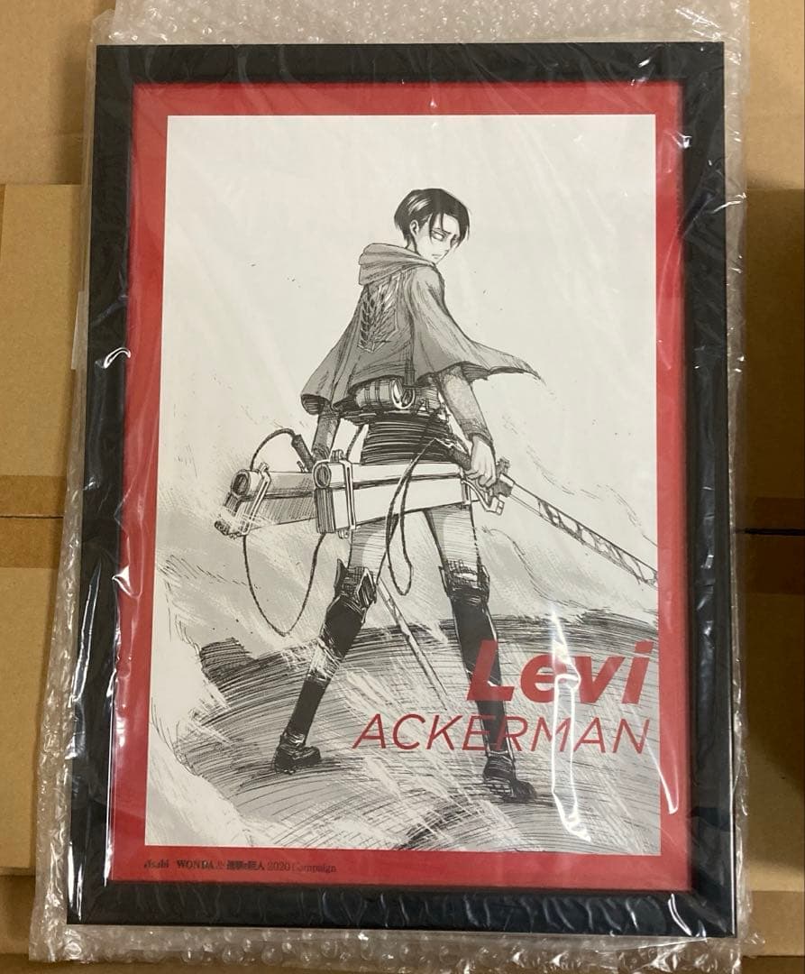 限定100枚 進撃の巨人　原画レプリカポスター　リヴァイ リヴァイ：バースデーアート – ART MERCH JAPAN