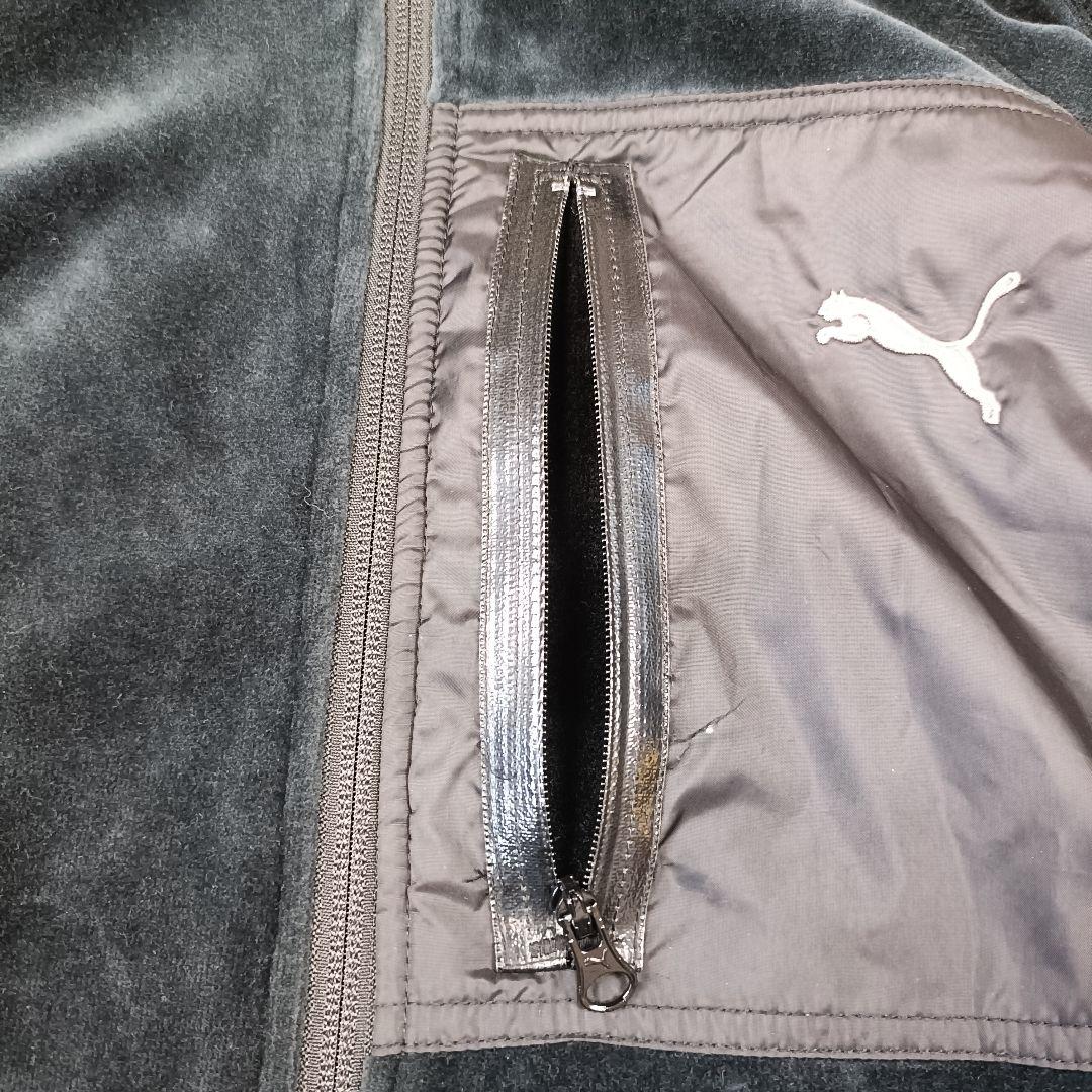 PUMA ベロアジャージ セットアップ ブラックLMサイズ - メルカリ