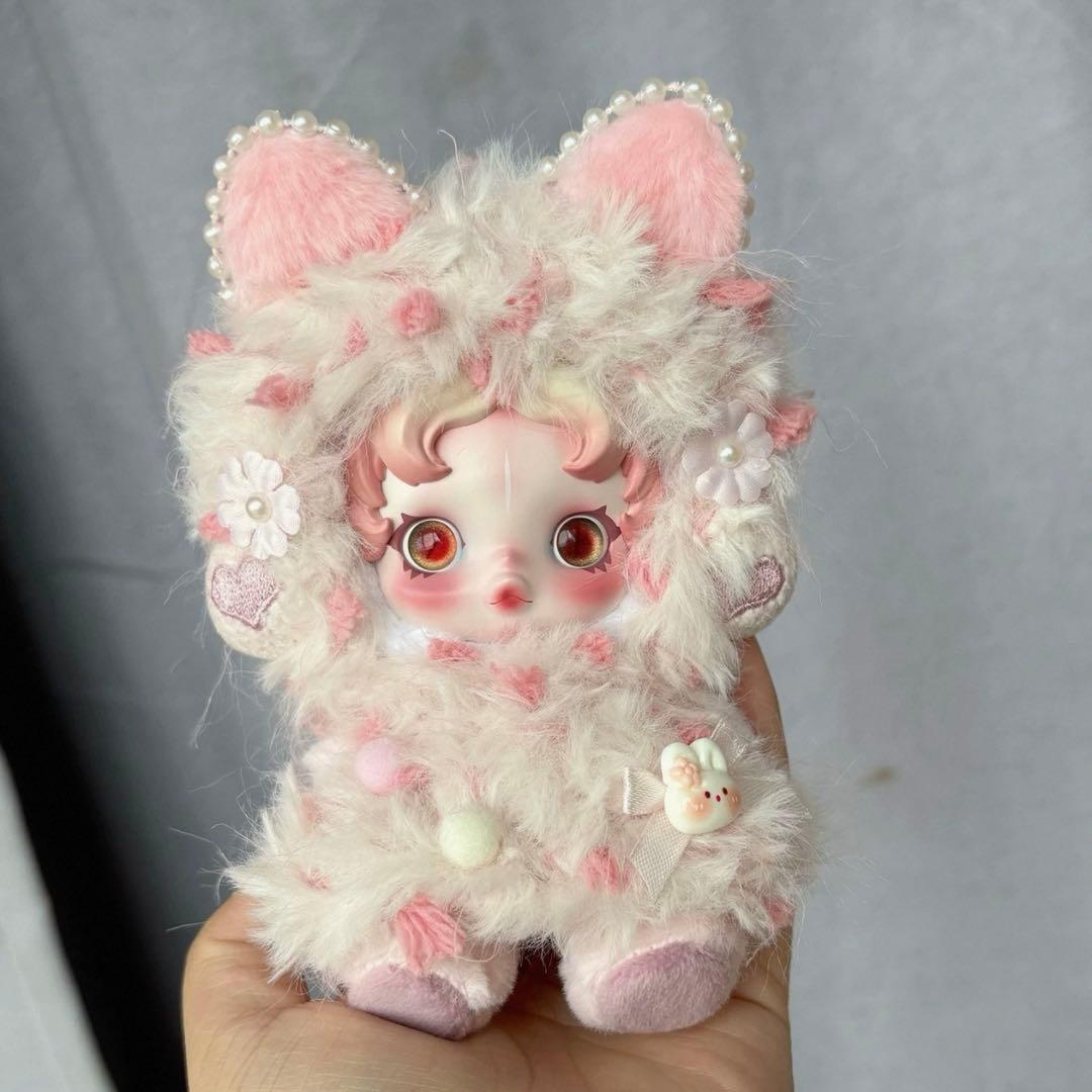 75番」 ポップマート スカルパンダ ぬいぐるみ 着せ替え服 ネコちゃん