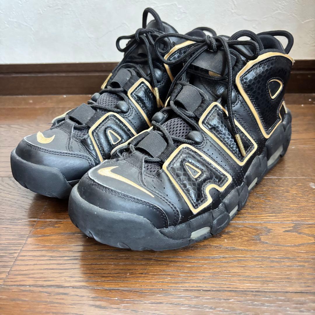 海外限定モアテン　27.5 モアアップテンポフランス　ブラック　ゴールド 海外8月25日発売予定】 ナイキ エア モア アップテンポ 