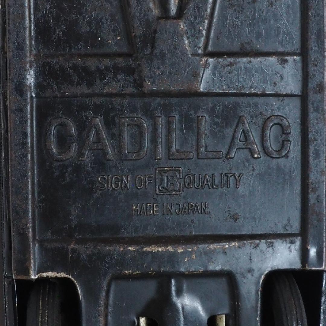 萬代屋 60sキャデラック コンバーチブル大 黒リペイントtinブリキcar箱