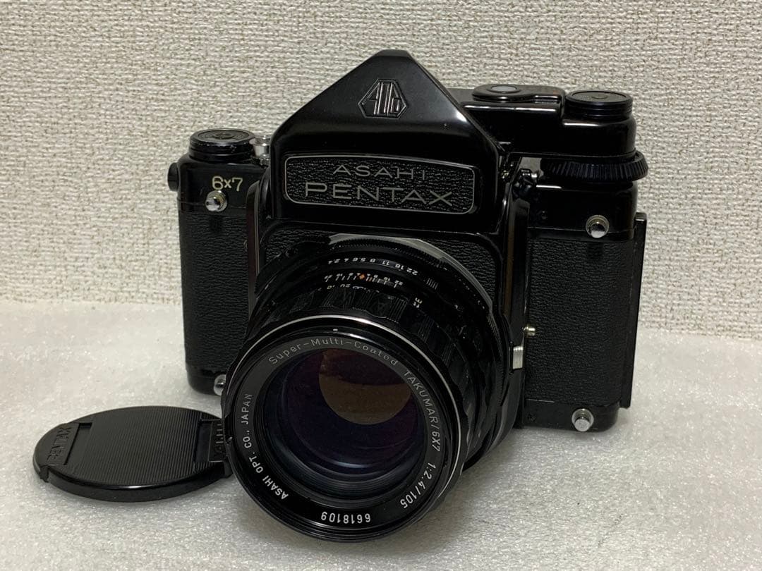 フィルムカメラ PENTAX 6x7 TAKUMAR 2.4 105 Pentax 67 + Takumar-6x7 105mm F2.4 Lens. – SHOWA